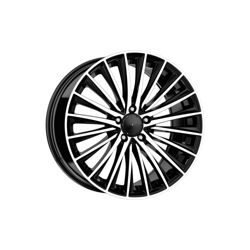 Jante DY987 KM 17x7.5 5x112 ET35 negru polish compatibile Mercedes, Volkswagen, Audi, Seat, Skoda, Cupra